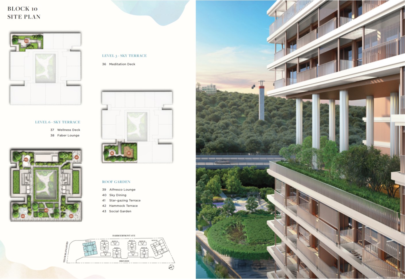 The Reef At Kings Dock block 10 site plan
